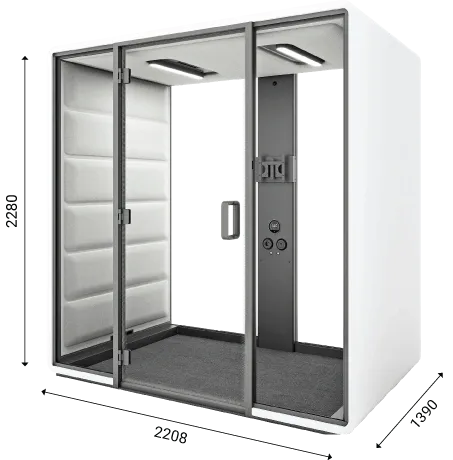 Masse Bürokabine hushfree.Access.M